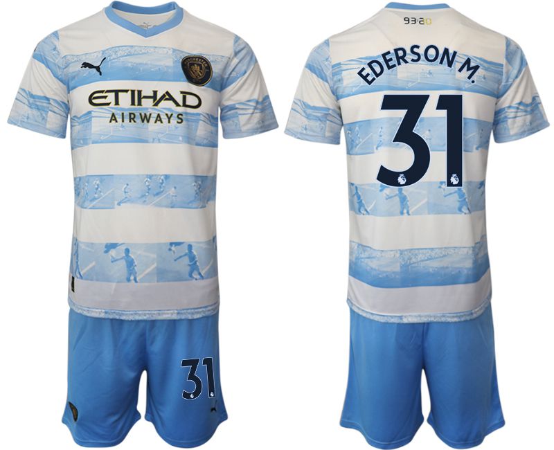 Men 2022-2023 Club Manchester City blue 31 Soccer Jersey